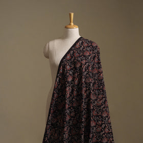 Black - Ajrakh Hand Block Print Natural Dyed Cotton Fabric 11