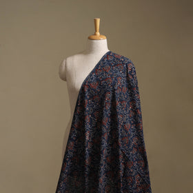 Navy - Ajrakh Hand Block Print Natural Dyed Cotton Fabric 15
