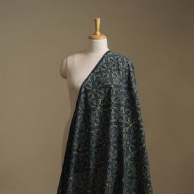 Blue - Ajrakh Hand Block Print Natural Dyed Cotton Fabric 18
