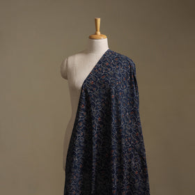 Navy - Ajrakh Hand Block Print Natural Dyed Cotton Fabric 24