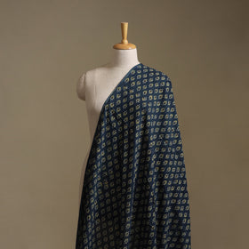 Blue - Ajrakh Hand Block Print Natural Dyed Cotton Fabric 25