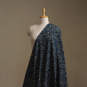 Blue - Ajrakh Hand Block Print Natural Dyed Cotton Fabric 26