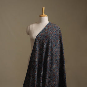 Blue - Ajrakh Hand Block Print Natural Dyed Cotton Fabric 27
