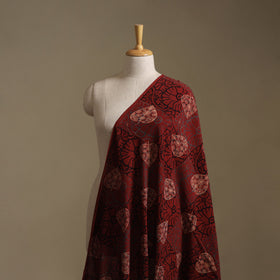 Red - Ajrakh Hand Block Print Natural Dyed Cotton Fabric 31