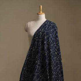 Blue - Ajrakh Hand Block Print Natural Dyed Cotton Fabric 35