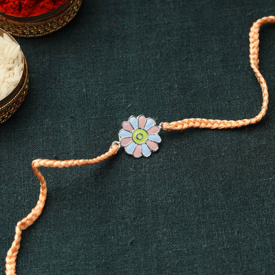 Meenakari Threadwork Rakhi
