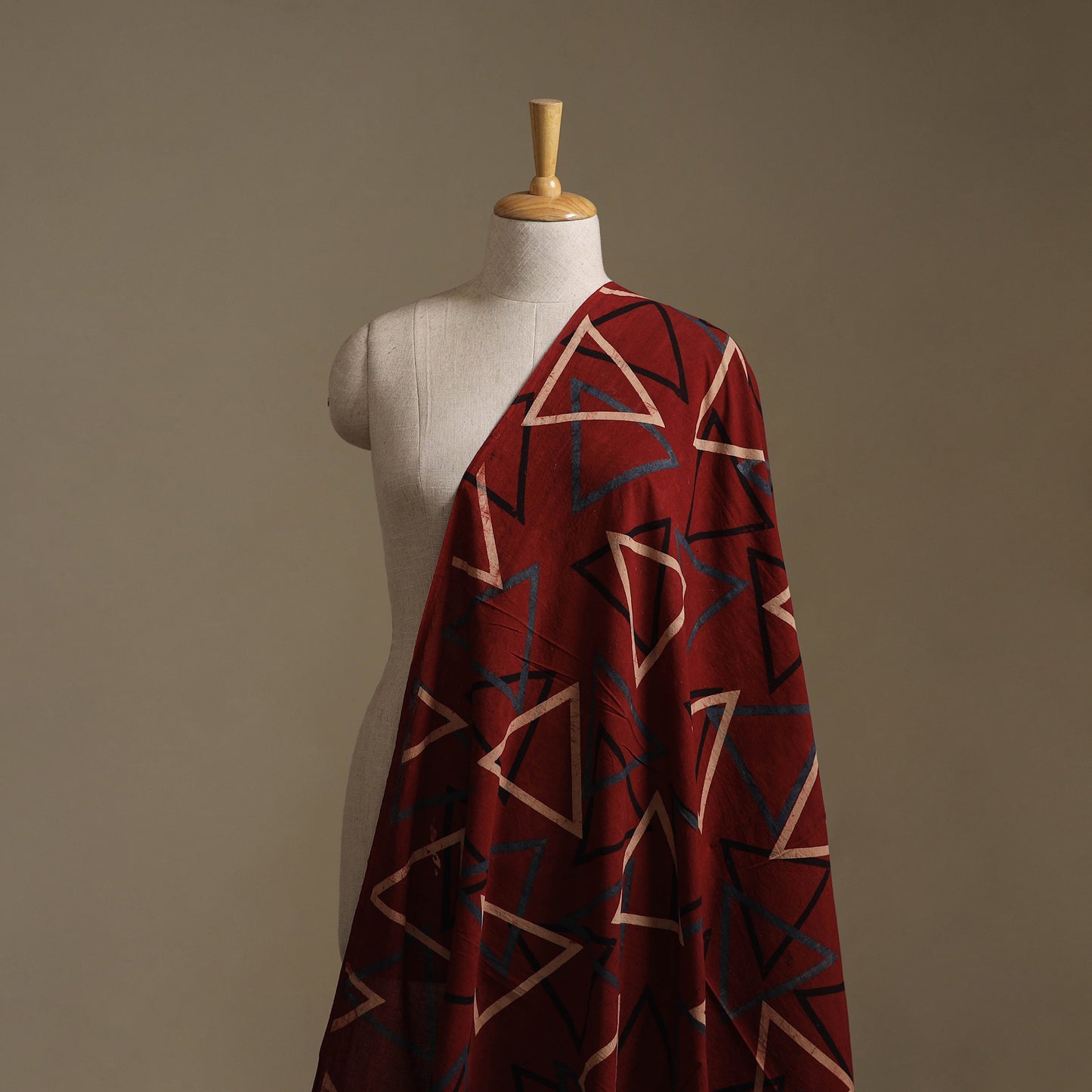 Ajrakh Hand Block Print Natural Dyed Cotton Fabric 38