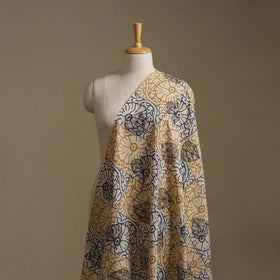 Beige - Ajrakh Hand Block Print Natural Dyed Cotton Fabric 44