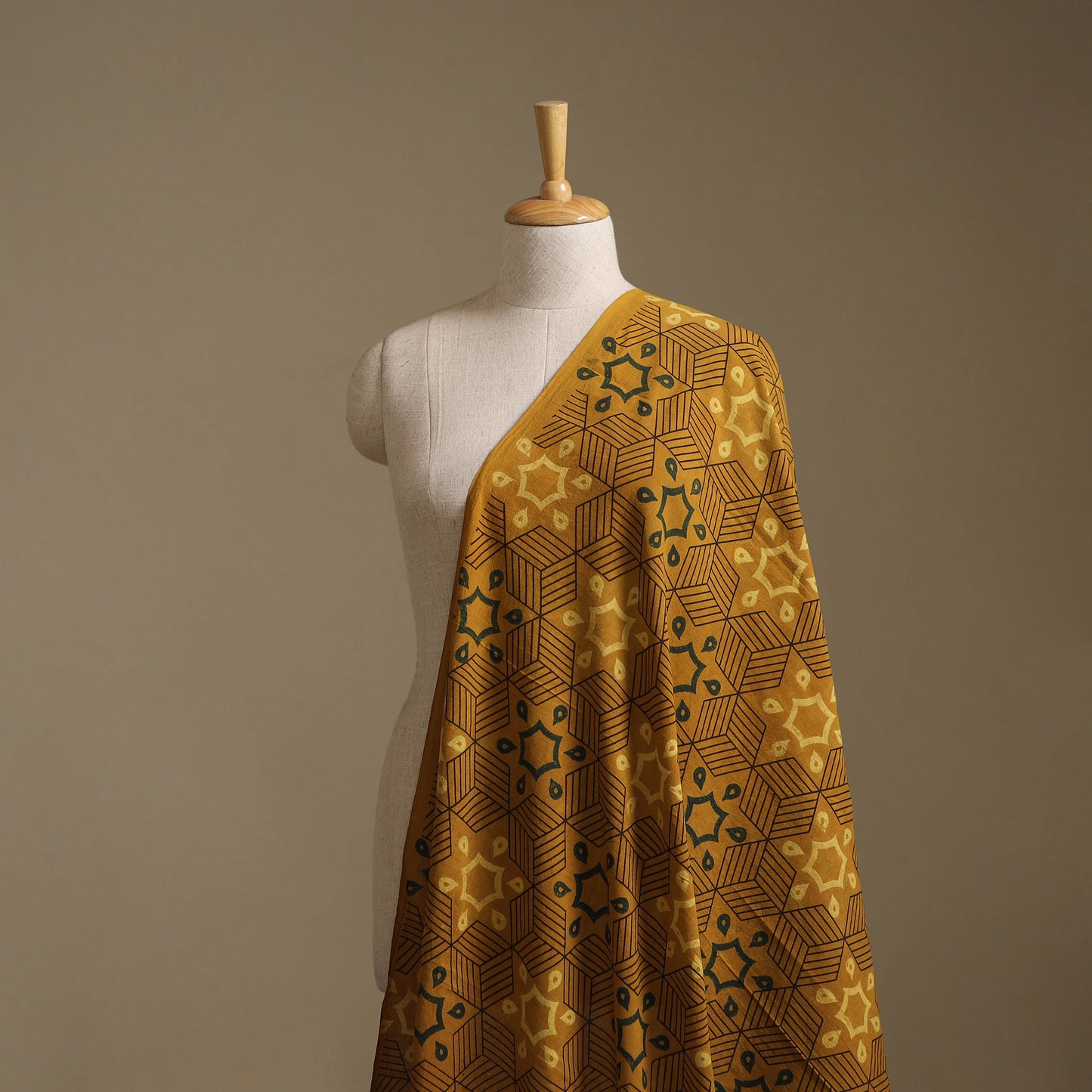 Ajrakh Hand Block Print Natural Dyed Cotton Fabric 59