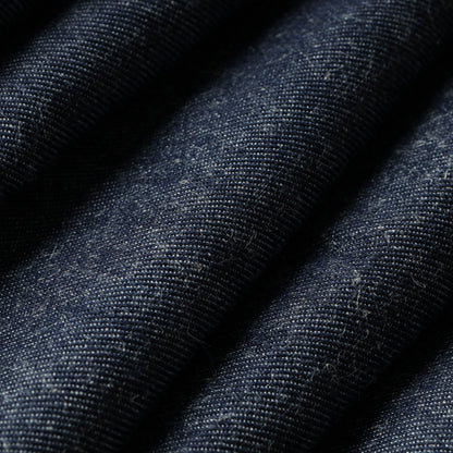 Black - 2/60 Cotton x 56 Count Burdwan Handspun Handwoven Cotton Denim Fabric