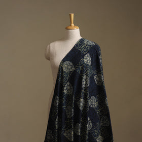 Blue - Ajrakh Hand Block Print Natural Dyed Cotton Fabric 71