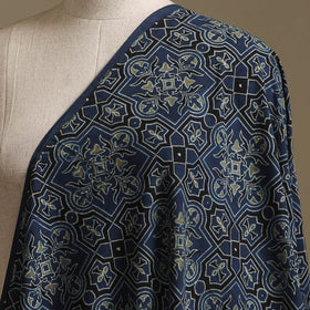 Kutch Hand Block Ajrakh Print Natural Dyed Cotton Fabric 03