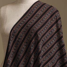 Black - Kutch Hand Block Ajrakh Print Natural Dyed Cotton Fabric 11