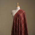 Red - Kutch Hand Block Ajrakh Print Natural Dyed Cotton Fabric 12