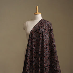 Maroon - Kutch Hand Block Ajrakh Print Natural Dyed Cotton Fabric 13