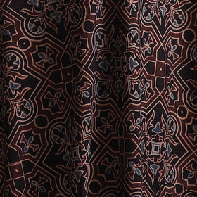 Maroon - Kutch Hand Block Ajrakh Print Natural Dyed Cotton Fabric 13