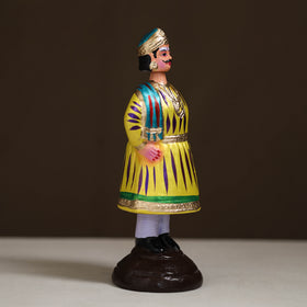 Thanjavur Thalaiyatti Bommai Handpainted Bobble Head Raja Rani Dancing Doll 17