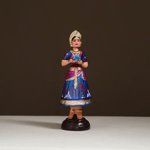 Thanjavur Thalaiyatti Bommai Handpainted Bobble Head Dancing Doll 01
