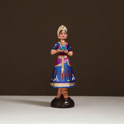 Thanjavur Thalaiyatti Bommai Handpainted Bobble Head Dancing Doll 01