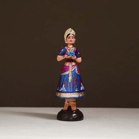 Thanjavur Thalaiyatti Bommai Handpainted Bobble Head Dancing Doll 01