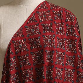 Kutch Hand Block Ajrakh Print Natural Dyed Cotton Fabric 15