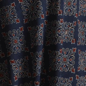 Kutch Hand Block Ajrakh Print Natural Dyed Cotton Fabric 16