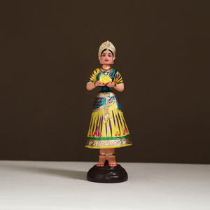 Thanjavur Thalaiyatti Bommai Handpainted Bobble Head Dancing Doll 03
