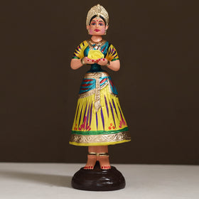 Thanjavur Thalaiyatti Bommai Handpainted Bobble Head Dancing Doll 03