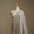Cream -  Kutch Hand Block Ajrakh Print Natural Dyed Cotton Fabric 20