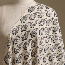 Cream -  Kutch Hand Block Ajrakh Print Natural Dyed Cotton Fabric 20