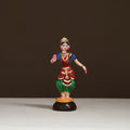 Thanjavur Thalaiyatti Bommai Handpainted Bobble Head Bharatanatyam Dancing Doll 06
