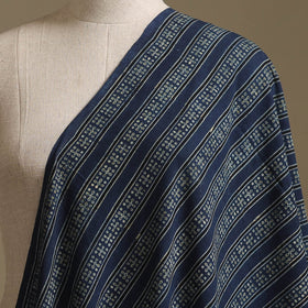 Blue - Kutch Hand Block Ajrakh Print Natural Dyed Cotton Fabric 21