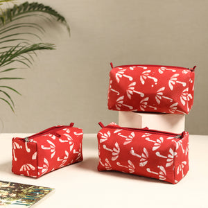 Handmade Cotton Toiletry Bags (Set of 3) 07