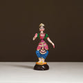 Thanjavur Thalaiyatti Bommai Handpainted Bobble Head Bharatanatyam Dancing Doll 07