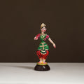 Thanjavur Thalaiyatti Bommai Handpainted Bobble Head Bharatanatyam Dancing Doll 08