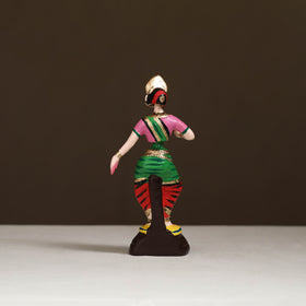 Thanjavur Thalaiyatti Bommai Handpainted Bobble Head Bharatanatyam Dancing Doll 08