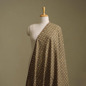 Beige - Kutch Hand Block Ajrakh Print Natural Dyed Cotton Fabric 24
