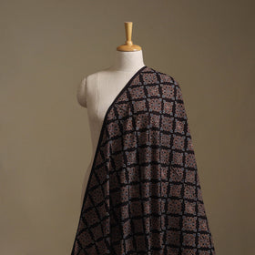 Black - Kutch Hand Block Ajrakh Print Natural Dyed Cotton Fabric 25