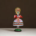 Thanjavur Thalaiyatti Bommai Handpainted Bobble Head Kathakali Dancing Doll 10