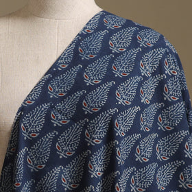 Blue - Kutch Hand Block Ajrakh Print Natural Dyed Cotton Fabric 27