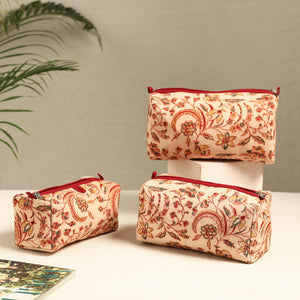Handmade Cotton Toiletry Bags (Set of 3) 14