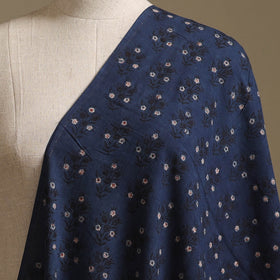 Blue - Kutch Hand Block Ajrakh Print Natural Dyed Cotton Fabric 29