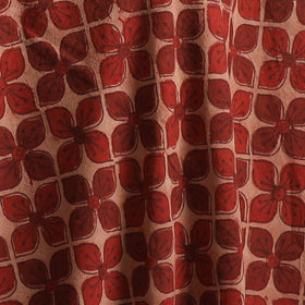 Red - Kutch Hand Block Ajrakh Print Natural Dyed Cotton Fabric 34