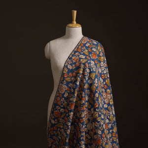 Blue - Kalamkari Printed Cotton Fabric 06