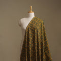 Yellow - Kutch Hand Block Ajrakh Print Natural Dyed Cotton Fabric 37