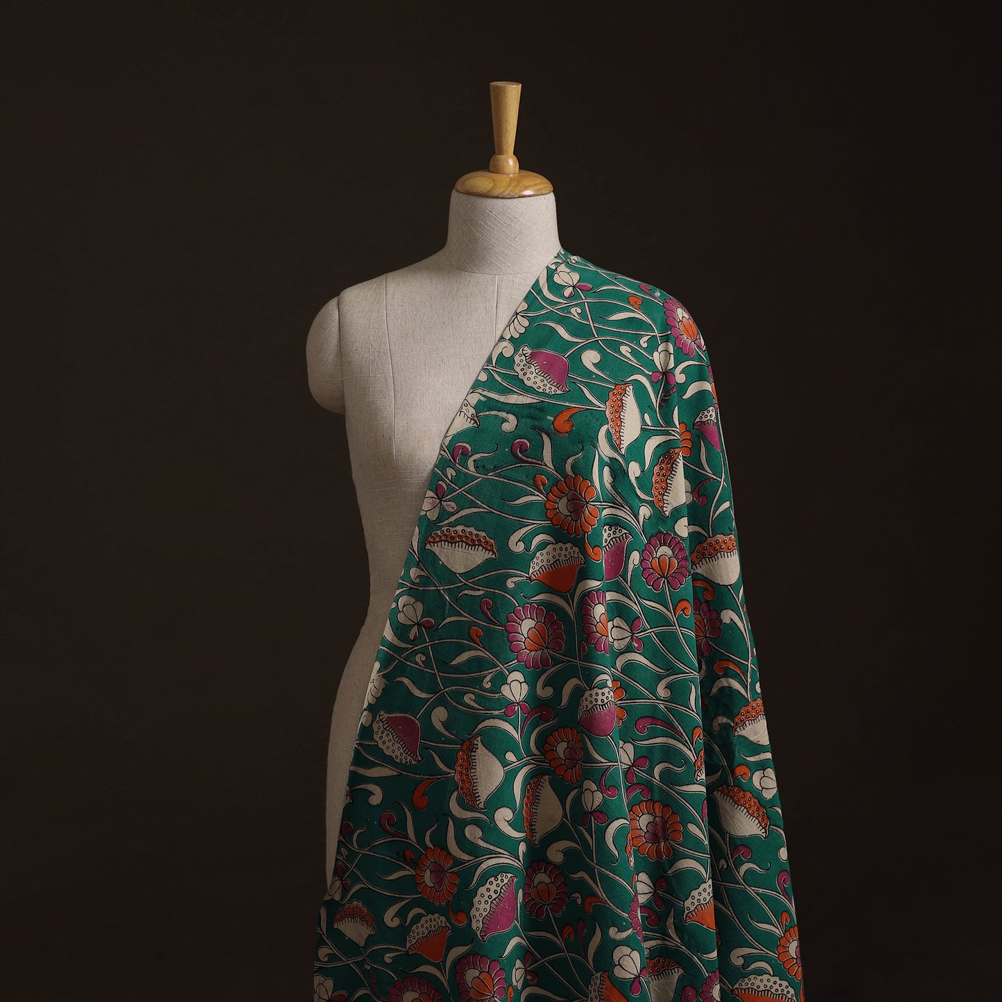 Kalamkari Printed Cotton Fabric 03