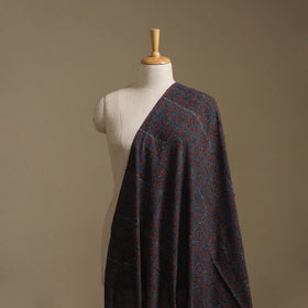 Black - Kutch Hand Block Ajrakh Print Natural Dyed Cotton Fabric 39