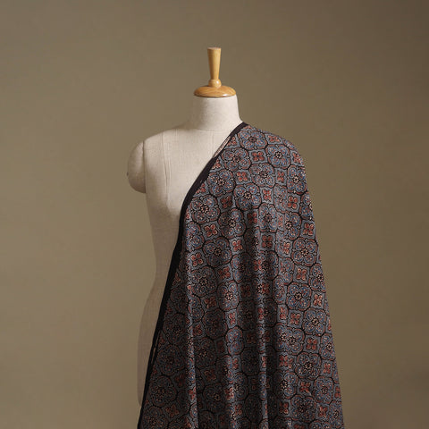 Kutch Hand Block Ajrakh Print Natural Dyed Cotton Fabric 40