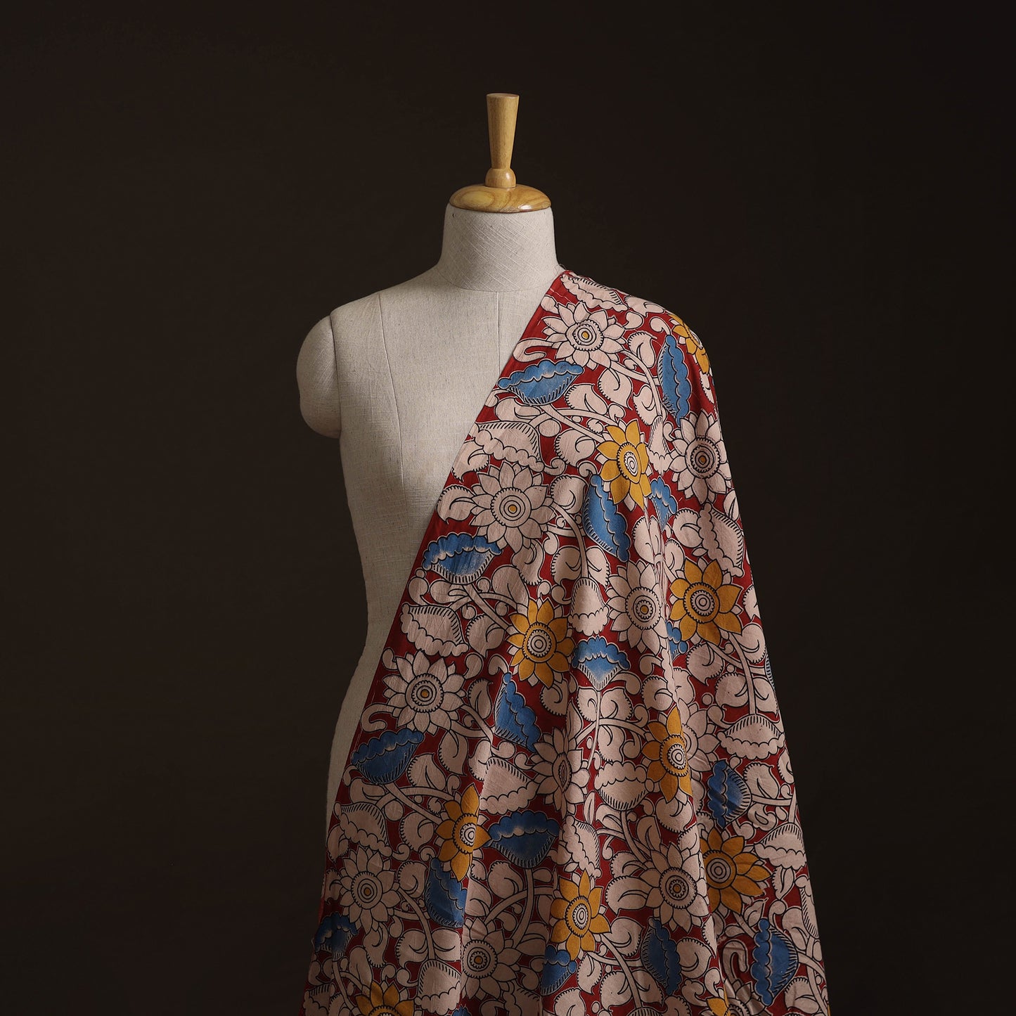Kalamkari Printed Cotton Fabric 10