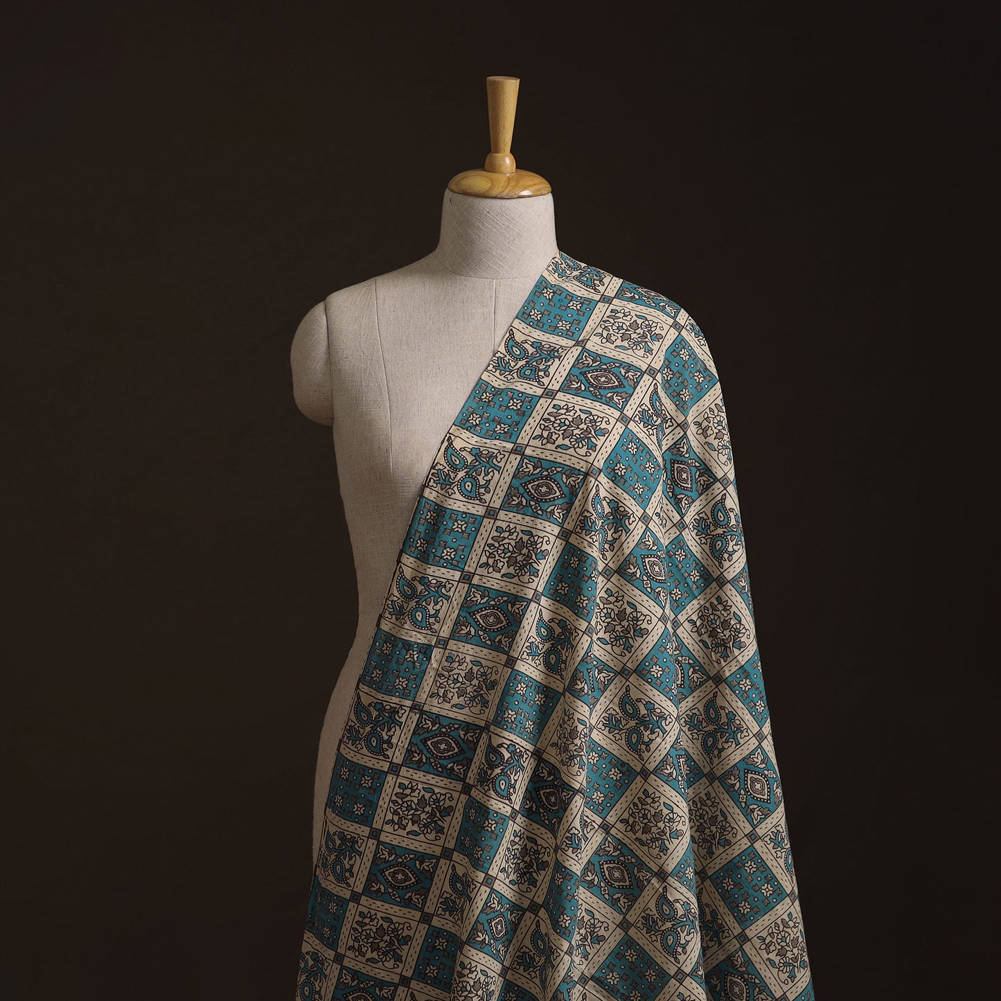 Kalamkari Printed Cotton Fabric 11